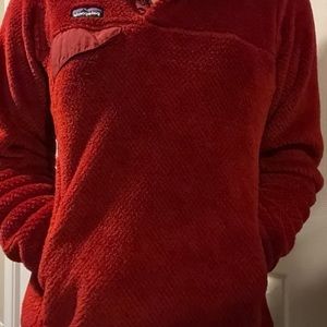 Red Patagonia Quarter Zip